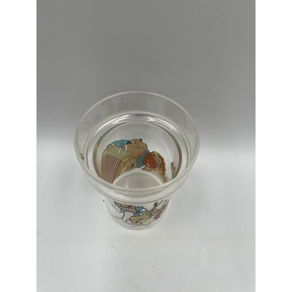 Vintage 90s Disney Lady & The Tramp Double Layer Wall Plastic Glitter Cup RARE!! - Picture 5 of 7